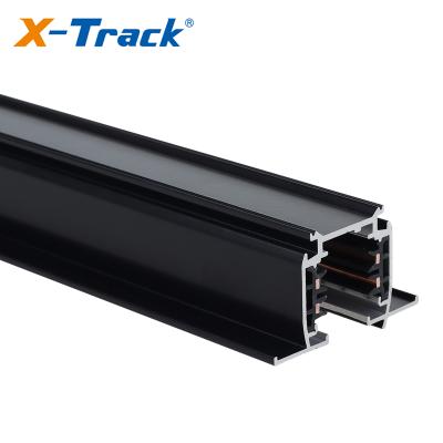 China Aluminum Alloy 4 Wire Recessed Lighting 15w 20W 25W Led Track In The Dark For Track Lighting System Light Track for sale