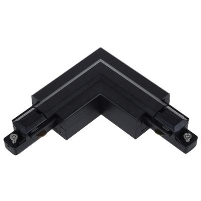 China Residential single phase 2 wire spotlight lighting track L connector to connect led track light rail for sale