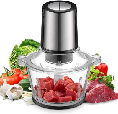 China Hotel Electric Food Processor Food Chopper Glass Bowl for Fruit Salad Onion Garlic Meat Ice Chopper Vegetables for sale