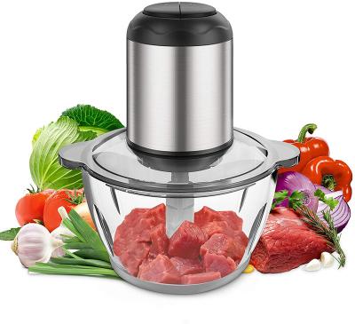 China Vegetable Food Chopper Machine Meat Grinder Hotel Glass Bowl Potato Electric Onion Meat Slicer Chopper for sale