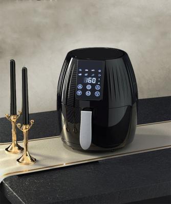 China Easy Operate Air Fryer 8 Mode With LCD Digital Touch Screen Air Fryer No Oil And No Oil Deep Air Fryer for sale