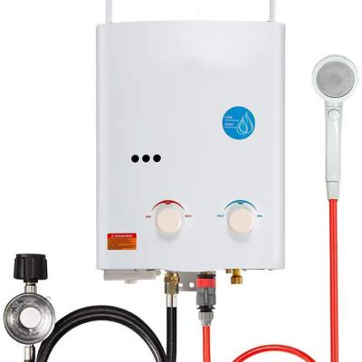 China Outdoor Instant Outdoor Camping LPG Gas Propane Portable Tankless Water Heater for sale