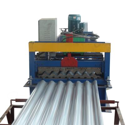 China Building Material Shop Corrugated Steel Sheet Roof Panel Roll Forming Machine for sale