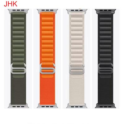 China Outdoor Fabric Ultra Alpine Loop Nylon Woven Watch Strap Band For Apple iWatch 8 Series 7 6 44mm 45mm 49mm Alpine Loop Band AA2 for sale