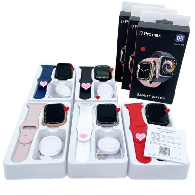 China Full Page Series 7 i7pro Max Touch Screen Smartwatch With BT Calls Heart Rate Blood Pressure i7pro Max Smart Watch for sale