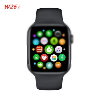 China Wholesale Full Page Smart Watch 6 Magnetic Charging Waterproof Smartwatch w26 Touch Screen Factory Lowest Price W26+ Smartwatch w26+ for sale