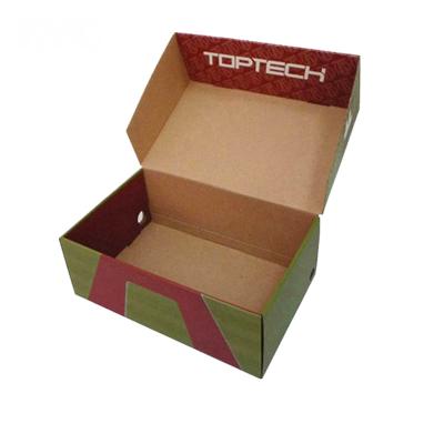 China Manufacturer Custom Design Corrugated Recyclable Cardboard Package Box For Shoe for sale