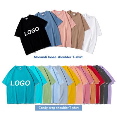 China Custom Made High Quality Polyester Drop Shoulder Anti Wrinkle Anti Wrinkle T Shirts Oversized T Shirts for sale