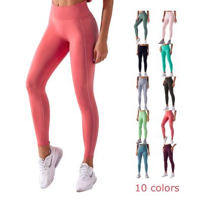 China 2021 Custom Logo Women Yoga Breathable Gym Clothing One Piece Cuffs Workout Pants Relax Women Fitness Pink for sale