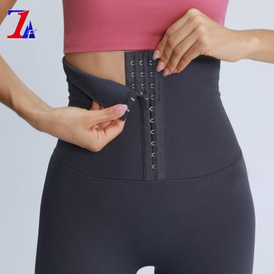 China 2021 Breathable Breathable Yoga Pants High Waist Control Trainer Cincher Corset Shaper Cuffs for sale