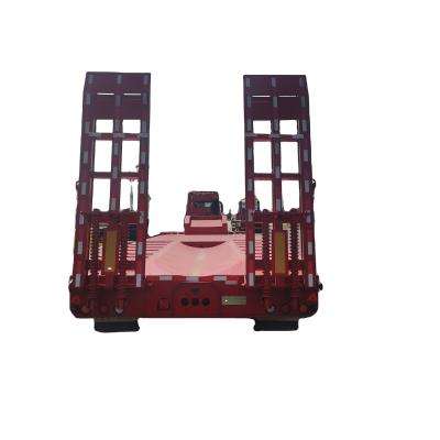 China 3 Axle Low Bed Truck Trailer 100 Ton Low Bed Low Bed Semi Trailer Hydraulic Trailer for sale