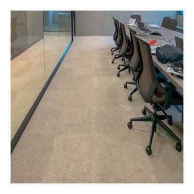 China Washable Durable Gray PP Carpet Tiles 50x50 Commercial Office Carpet Tile for sale