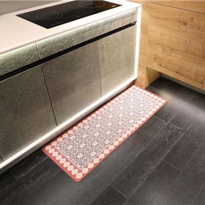 China Adhesive-protective Washable Anti Fatigue Stance Waterproof Kitchen Floor Mat for sale