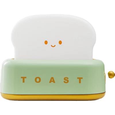 China Modern Cute Toast Lamp Toast Portable RTS Bedside Night Light Night Light Night Lights For Kids Room for sale