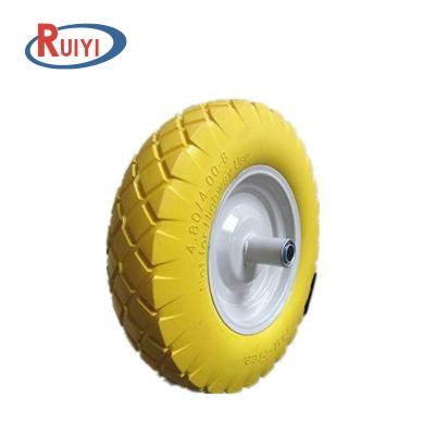 China STORAGE AND LOGITICS 10 Inch Transport Roller Flat Free Solid Cart Tires PU Foam Bag Truck Wheels for sale