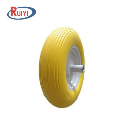 China STORAGE AND LOGITICS PU solid polyurethane foam puncture proof flat free wheels and tires for sale