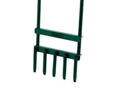 China Lawn Aerator Lawn Aerator With Tines Hollow Lawn Spike Aerator Green Garden Cart Garden Tools for sale