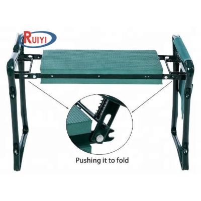 China Garden Transformable Bench Folding Kneeing Lawn Outdoor Home Folding Chair With Holster Garden Seat Kneeler for sale