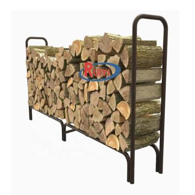 China Stainless Steel Firewood Rack Log Rack Rack Metal Wood Store Shelf for sale