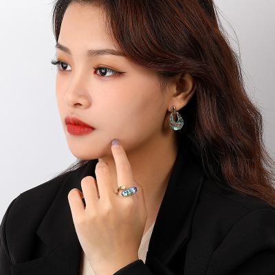 China Cute Individuality Design 925 Sterling Silver Shell Open Chunky 18k Gold Ring Adjustable Women's Rings Jewelry for sale