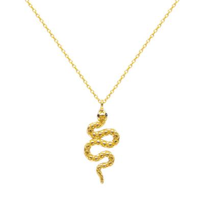 China BOHEMIA Flynee Jewelry 14 Karat Gold Jewelry Fashion Snake Charm Gold Filled Necklaces For Women for sale