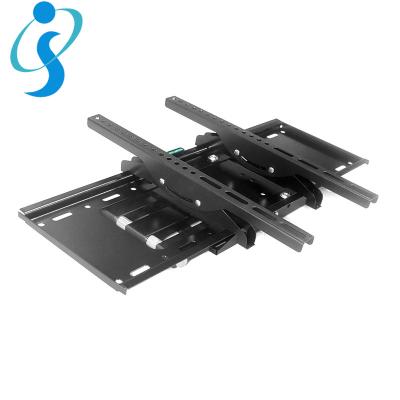 China High Cost Custom Black Base LCD LED TV Mount Wall Rendering Fixed Wall Mounted Arm TV Bracket for sale