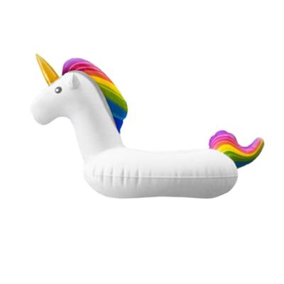 China Customized Durable PVC Heavy Duty Pool Inflatable Unicorn Drink Floating Cup Holder for sale