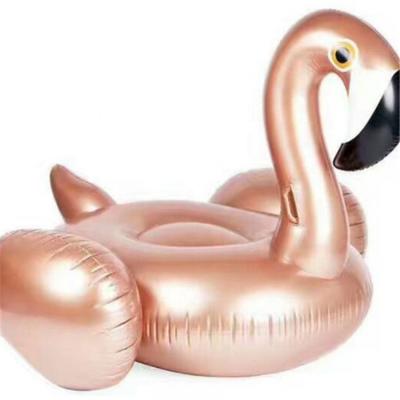 China Wholesale Fashionable Customized Water Play Pool Party Inflatable Boat Floats Golden Inflatable Floats for sale