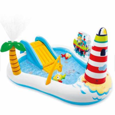 China Water Sports Park Customized Intex PVC Slide Hot Selling Inflatable Pool for sale