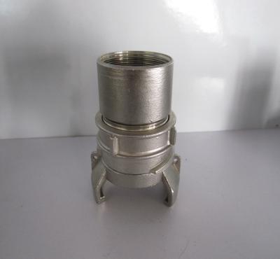 China Guillemin Coupling EN 14420-8 in SS316 with female thread and lock ring for sale