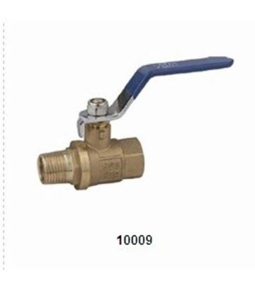 China Brass forging Ball Valve 10009 with shotting brass color 600PSI (male-female) for sale