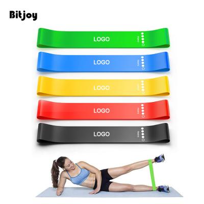 China Non-Slip Resistance Bands Bitjoy Best Price Gym Fitness Booty Hip Resistance Band Non-Slip Home Exercise Band for sale