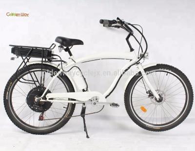 China Steel 48V 500W 1000W beach cruiser electric bike in China chopper 1000W electric ebike for sale