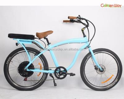 China 2017 Steel 26 28 Inch 48V 500W Beach Cruiser Electric Bike /electric bicycle from China manufacturer for sale