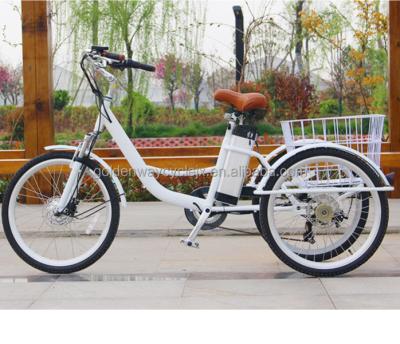 China Best selling 250w 350w 500w electric tricycle three of aluminum alloy 3 wheel lithium battery electric bike for adult for sale