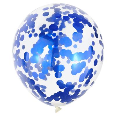 China Gift Toy 12 Inch 100 Pcs Light Blue Confetti Balloon For Wedding Party Decoration for sale