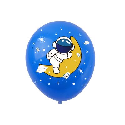 China 12 Inch 100 Pcs Astronaut Space Rocket Latex Balloon Children's Birthday Party Decorations Toy Gift for sale