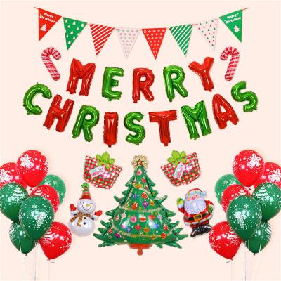 China Gift Toy Merry Christmas Santa Clause Foil Balloon Christmas Happy New Year Party Decoration Supplies for sale