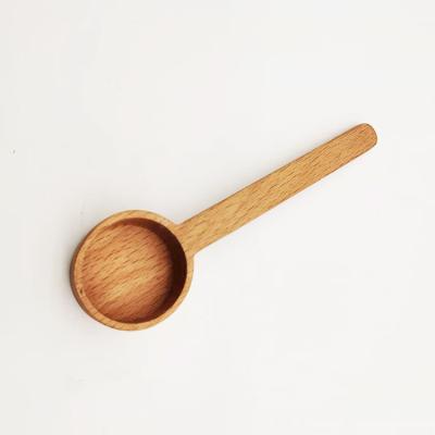 China Long Handle Beech Dosing Spoon Natural Eco - Friendly Compostable Coffee Sustainable for sale