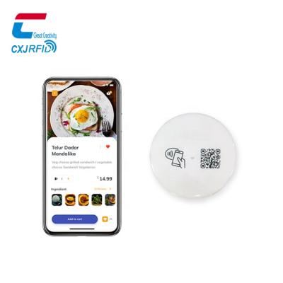 China Waterproof/waterproof hot sale NFC menu tags for restaurant convenient QR code menu digital NFC for sale