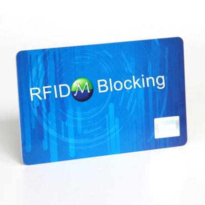 China Waterproof/CXJ Waterproof Rfid Anti-hacking Blocking Card For Bank Visa Protect/Master/Debit Card Security for sale