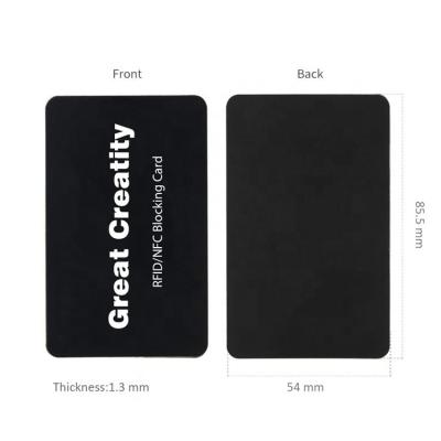 China Waterproof / Waterproof Contactless Anti Theft Rfid Safe Protector Carry On All Cards RFID Secure NFC Block Card for sale