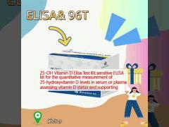 25-OH Vitamin D Elisa Test Kit sensitive ELISA kit for the quantitative measurement of 25-hydroxyvitamin D levels in serum or plasma assessing vitamin D status and supporting