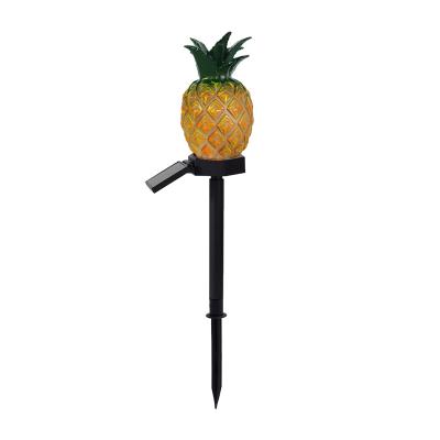 China Eco-friendly Pineapple Ground Insert Light Solar Rechargeable LED Garden Light Summer Decorations Pathway Light for sale