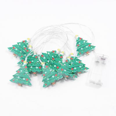 China All Script Christmas Lights String Iron Heads Decorate Christmas Tree Lights for sale