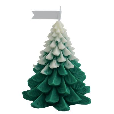 China Fashionable Creative Christmas Tree Scented Candles Stage Decoration Shooting Props Scented Candles Gift Box for sale