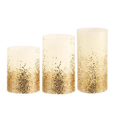 China Birthdays HOME DECOR, SPARKLE LED CANDLES WITH BATTERY OPERATED TIMER for sale