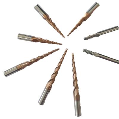 China Carbide CNC Carbide 2 Flutes Taper Ball Nose End Mill For Wood for sale