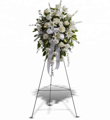 China Metal Wire Folding Easel Funeral Flower Stands Easel Display Standsteel for sale