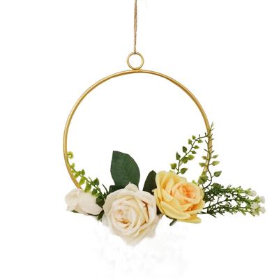 China Natural Touch Family Wedding Decoration With Artificial Flowers DIY Gift Flower Wall for sale